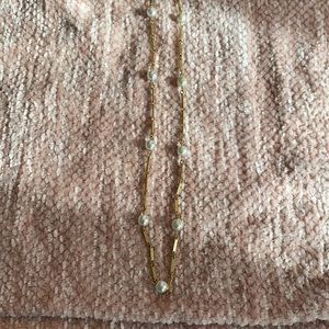 gold and pearl necklace